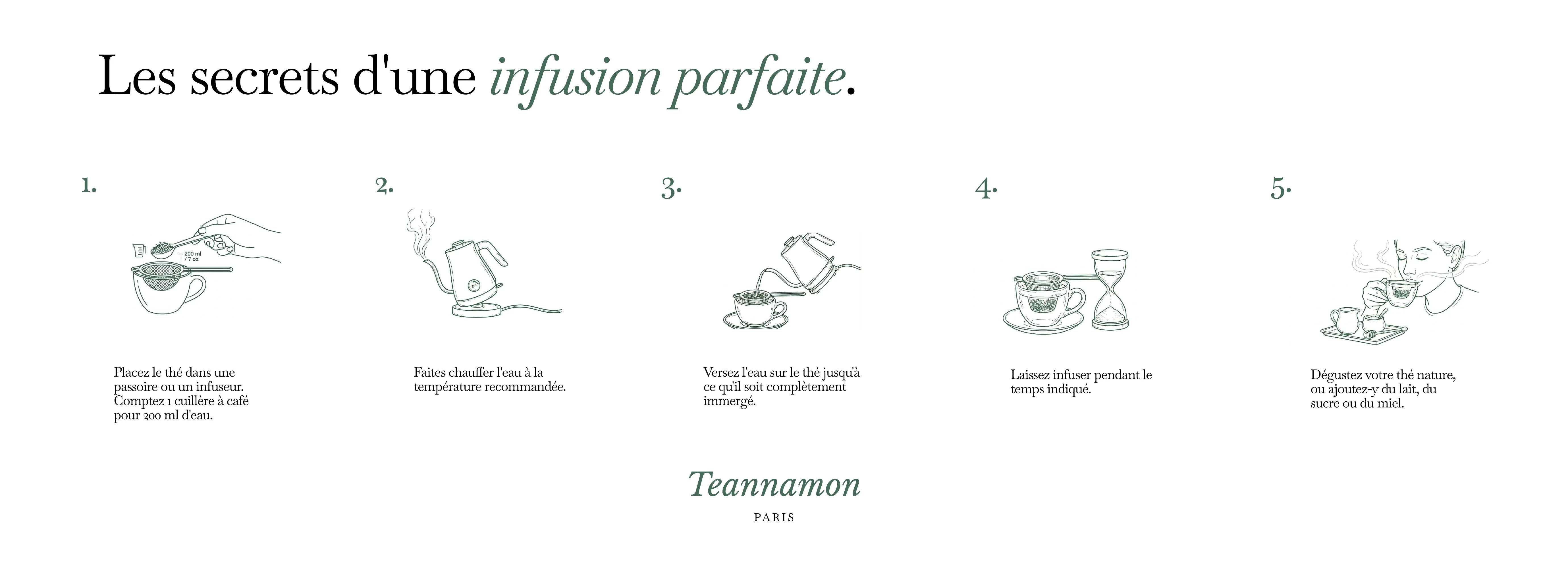 Infographie : les secrets d'une infusion parfaite